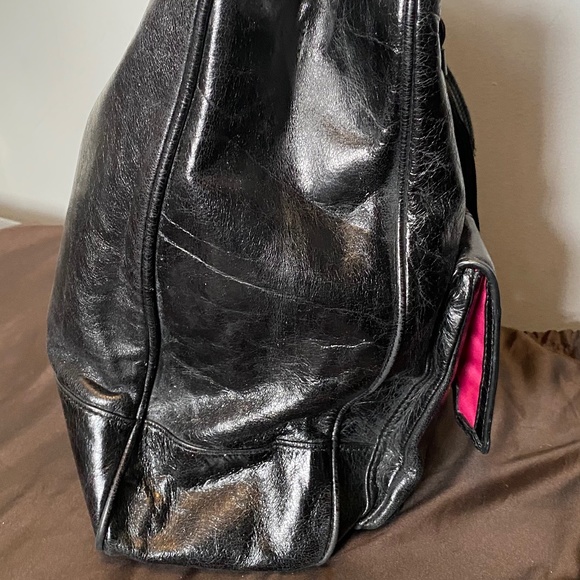 Coach Poppy 17924 Camelia Leather Pushlock Tote - Picture 3 of 15